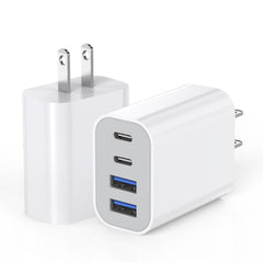 StinkLight USB fast charging block front view with four ports for quick charging