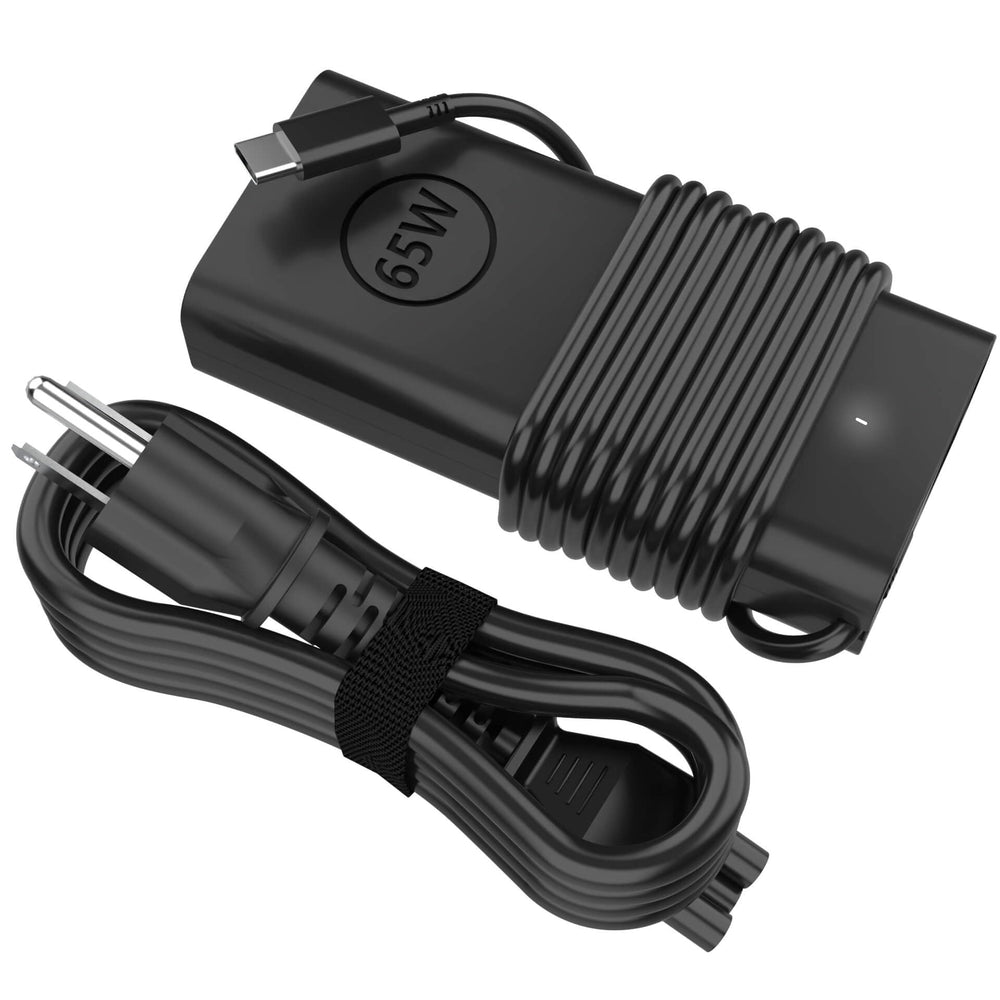 STJJNNWI 65W USB-C adapter front view for reliable Dell charging on the go