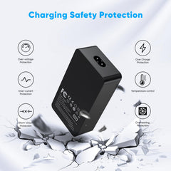 STLIERT 65W Surface Pro charger with 10-foot cable extended for flexible placement
