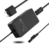 STLIERT 65W Surface Pro charger front view showing compact design for desk use