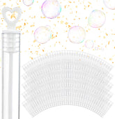 Stock Your Home wedding bubbles with white heart top wands for a joyful send-off.