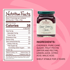 Stonewall Kitchen Sour Cherry Jam spread on toast for a flavorful breakfast
