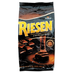 Storck RIESEN individually wrapped caramels, rich chocolate and chewy caramel, ideal for on-the-go.