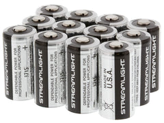 CR123A battery in a flashlight demonstrating quick power for outdoor use
