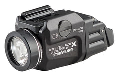 Streamlight TLR-7 X attachment rail clamp enables rapid, tool-free mounting.