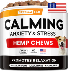 STRELLALAB calming chews bottle ready for fireworks moments.
