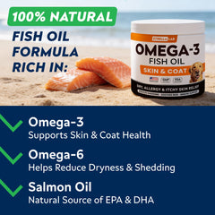 STRELLALAB Omega3 chicken-flavor treats pack shown for tasty omega nutrition.