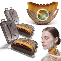 Strict Lymphatic Contour Face Brush – jawline sculpting for a smoother silhouette.
