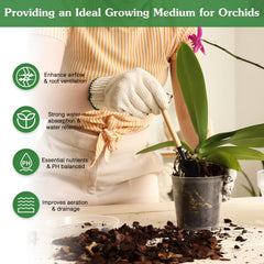 Perlite in the mix improves aeration and drainage for healthy roots.