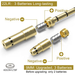 StrongTools laser boresighter for 9mm supports rapid bore sighting