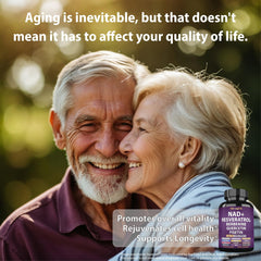 StrongVit NAD Resveratrol vegan, non-GMO, gluten-free label.