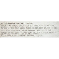Close-up of Stubb's label highlighting gluten-free and no high-fructose corn syrup