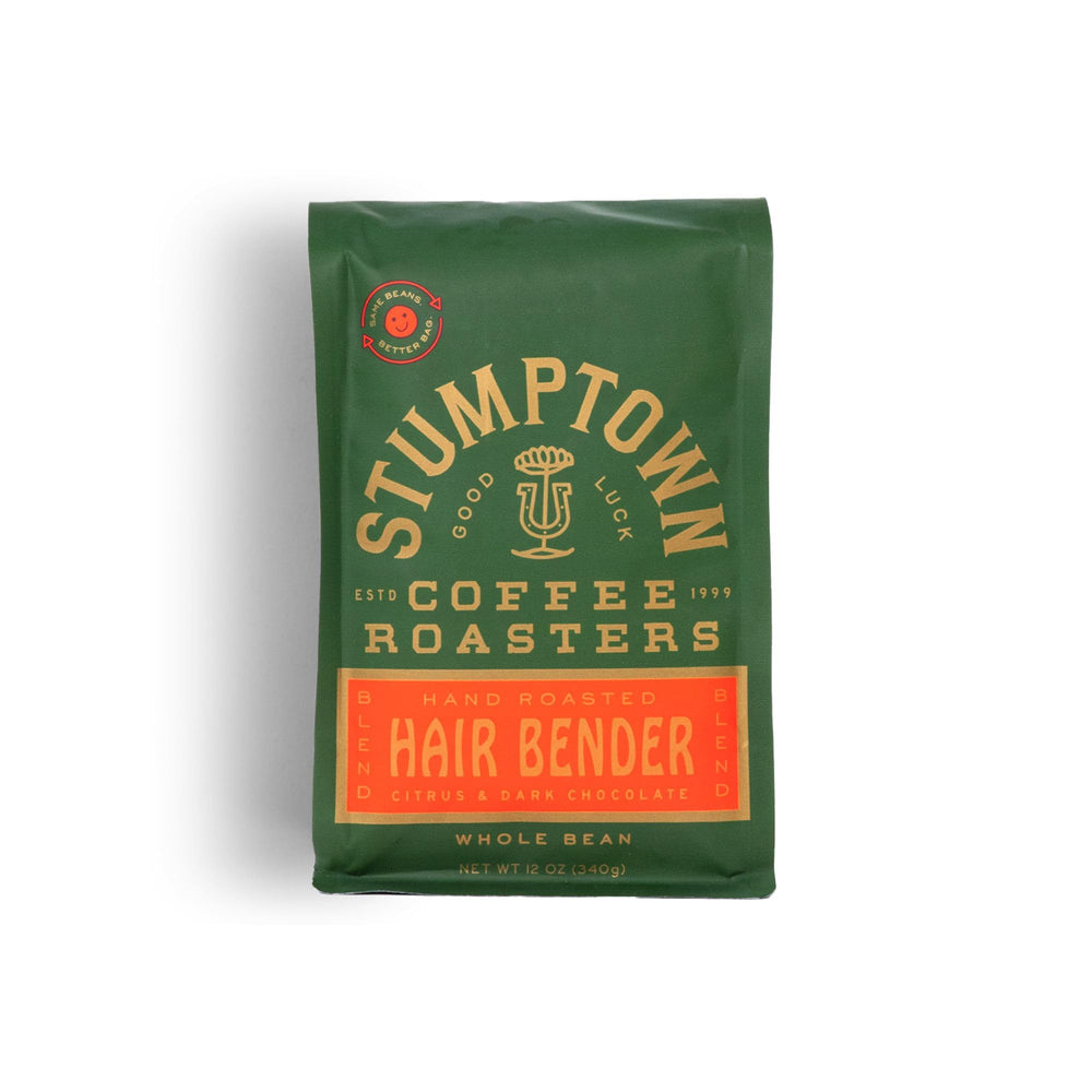 Stumptown Hair Bender whole bean close-up for rich espresso and pour-over
