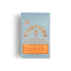 Stumptown Holler Mountain bag front showing organic whole bean coffee for home brewing