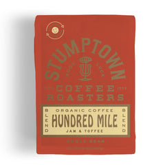Stumptown Hundred Mile organic coffee bag front, ideal for your daily morning ritual.