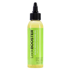 Style Factor LockBOOSTER scalp oil bottle provides lightweight hydration for braided styles.