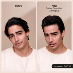 Suave Barber Essentials Gel delivers a no-flakes formula for a clean appearance.