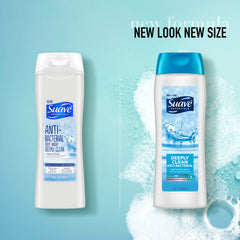 Rich, creamy lather from Suave Deeply Clean cleanses without drying.