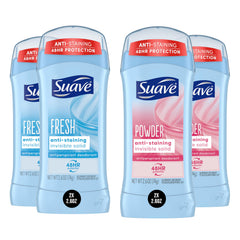 Suave Powder and Fresh bundle packaging closeup for daily freshness.