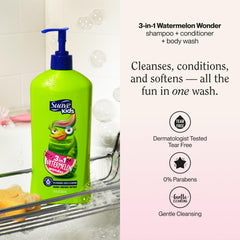 Suave Kids Watermelon Wonder bath scene showing fresh scent