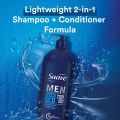 Suave Men Ocean Charge conditioner coats hair for smoother styling