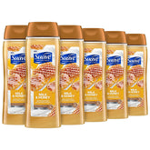 Suave Milk & Honey Body Wash bottle with hydrating formula for daily cleansing