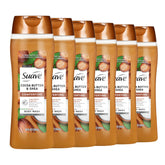 Suave Cocoa Butter and Shea body wash bottle showing hydrating formula.