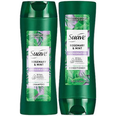 Suave Rosemary & Mint Shampoo bottle—invigorating scent for daily scalp care