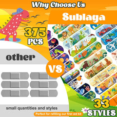 Sublaga kids bandages with durable PE material for reliable everyday protection