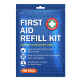 SuccorWare 90-piece kit with assorted bandages for home and travel wound care