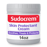 Sudocrem diaper rash cream tube provides gentle protection for delicate baby skin