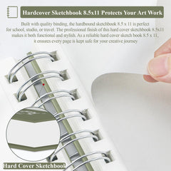 Sufly Sketch Book perforated pages allow clean removal.