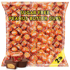 Sugadelic Zero Sugar Milk Chocolate Peanut Butter Cups bulk bag, ideal for everyday sugar-conscious snacking.