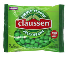 Sugar Creek pickle-flavored jelly beans 4oz, ideal for Easter baskets and pickle-loving snacking.