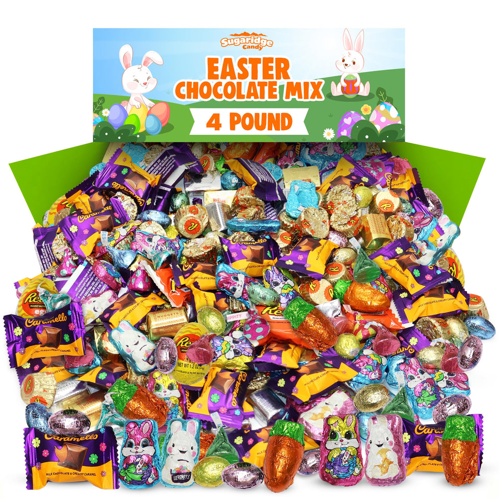 Sugaridge Easter candy mix with festive wrappers for baskets and hunts.
