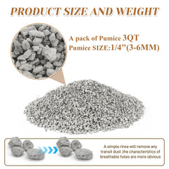 Sumloty pumice mixed into soil for succulent plant care and aeration