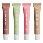 Summer Ferenity lip balm pack front view with four hydrating balms for daily use