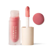 Summer Fridays Dream Lip Oil Rose Bud cap shows glossy, non-sticky hydration for soft lips.