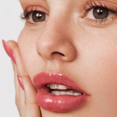 Summer Fridays Pink Guava close-up texture reveals smooth, non-greasy feel