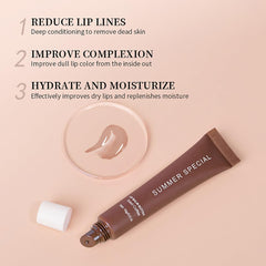 5-Color Summer Special Lip Balm Mint Clear bottle provides refreshing moisture and a subtle sheen.