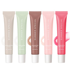 5-Color Summer Special Lip Balm Vanilla Nude bottle offers hydrating color for daily lips.
