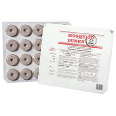 Summit Mosquito Dunk Tablet 20-count pack on shelf, signaling convenient protection options