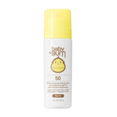 Sun Bum Baby Bum Mineral Roll-On sunscreen bottle offers easy, mess-free SPF 50 protection.