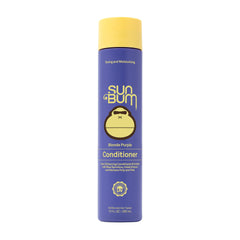 Sun Bum Blonde Purple Conditioner bottle pour for deep moisture and color brightening