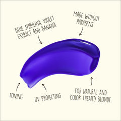 Sun Bum Blonde Purple Shampoo pour action highlighting easy lather and use