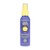 Sun Bum Blonde Tone Enhancer bottle showing violet extract and blue spirulina for cooler blonde tones