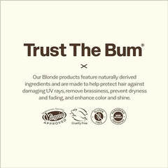 Sun Bum Blonde Tone Enhancer leave-in treatment for anti-brass and smoothness.