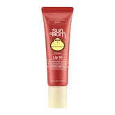 Sun Bum Bonfire tinted lip balm coconut packaging with SPF 30 protection and vegan formula.