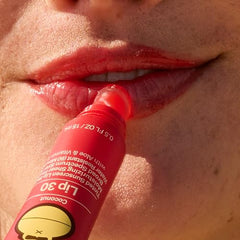 Sun Bum coconut tinted lip balm swatch