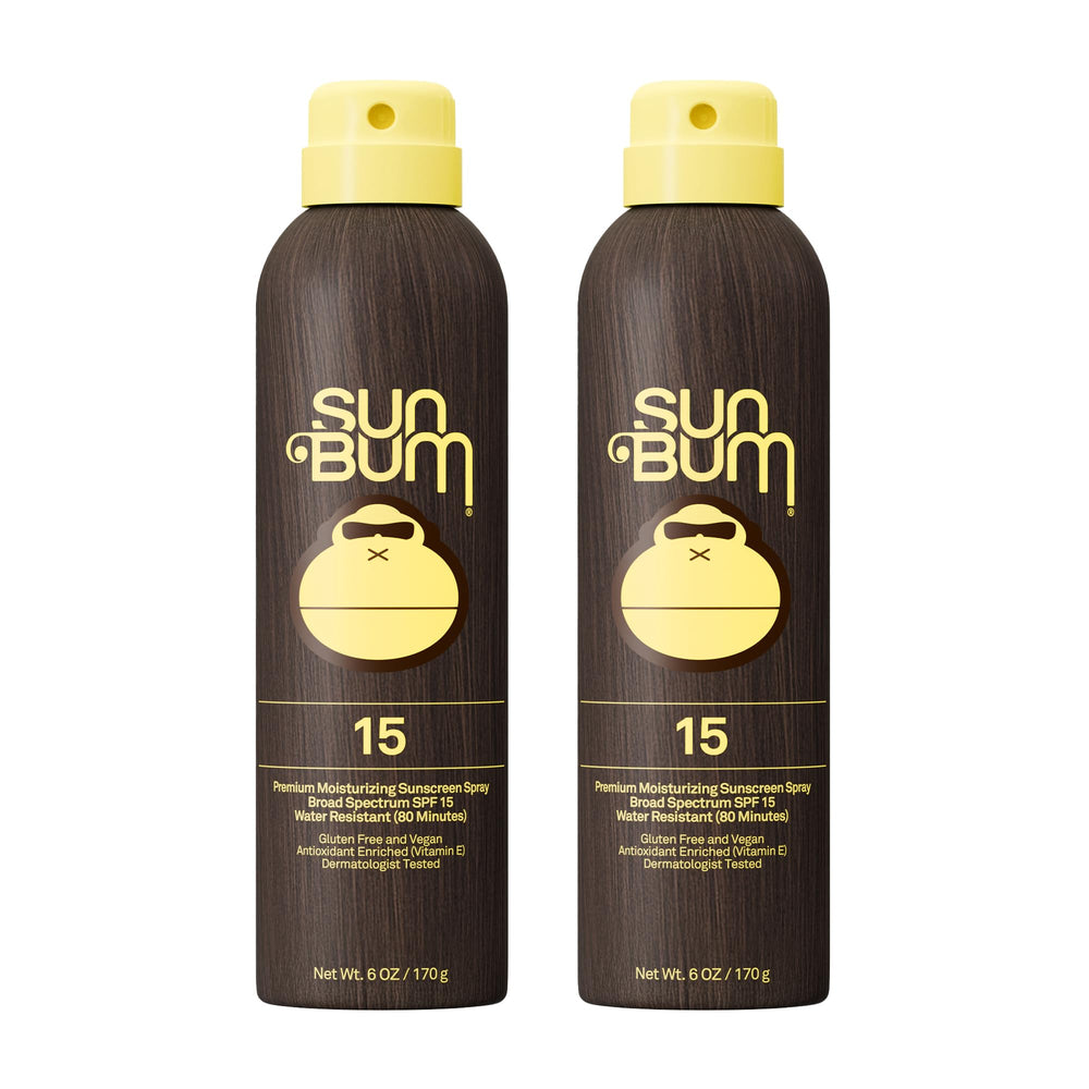 Sun Bum Original SPF 15 sunscreen spray bottle for everyday sun protection.